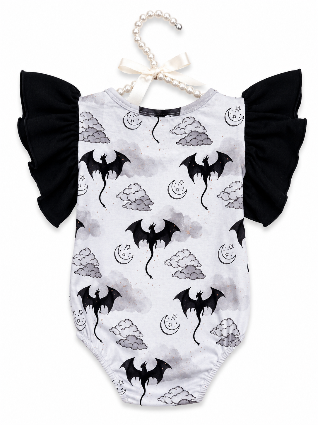Little Royal Midnight Dragon Romper