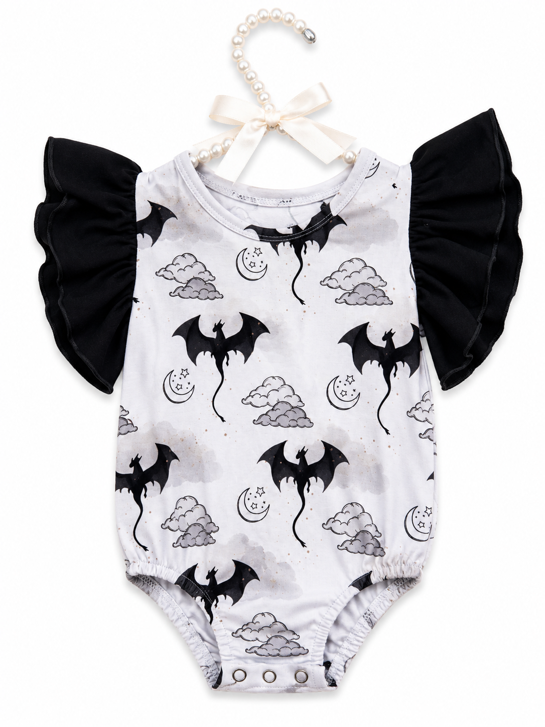 Little Royal Midnight Dragon Romper