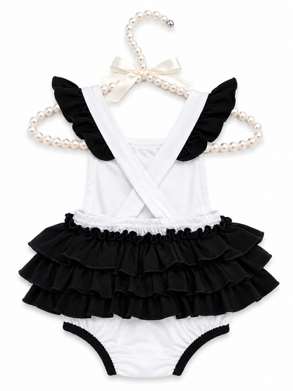 Little Royal Midnight Dragon Crest Romper