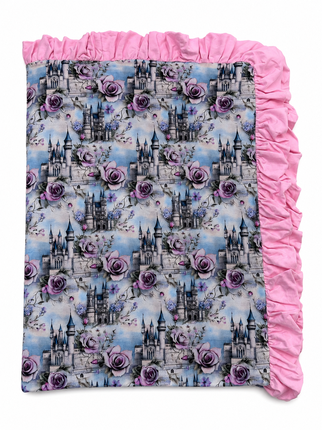 Pink Castle Ruffle Blankets