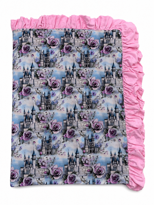 Pink Castle Ruffle Blankets