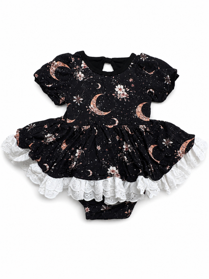 Moonlight Blossom Skirted Bodysuit